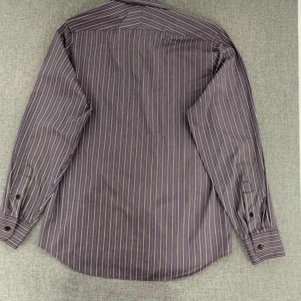 Men's Express Design Studio Button Down Shirt Premium Woven Cotton Medium Modern - Picture 9 of 16